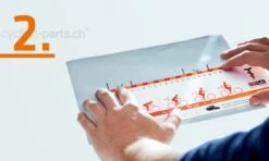 SQlab Family & Friends "Vermiss Mich" Set Messpappe Mit Messlehre -Shimano Verkäufe anleitung messpappe 1