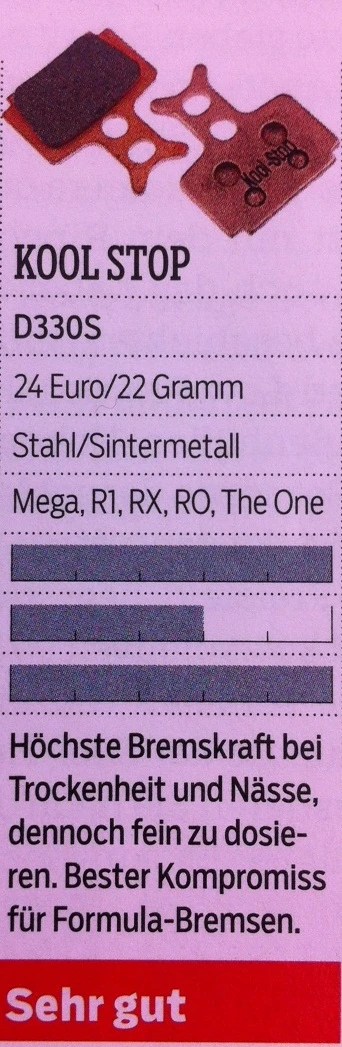 Kool Stop Formula R1, Mega, The One, RX Sintered Bremsbeläge 4 Kool Stop Formula R1, Mega, The One, RX Sintered Bremsbeläge – Bild 2