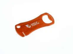 Wolf Tooth Bottle Opener With Rotor Truing Slot Orange